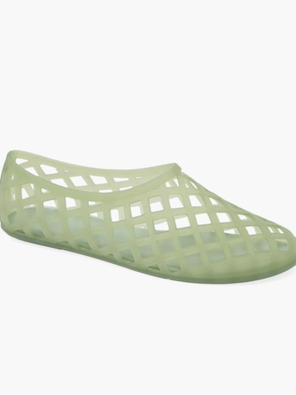 Jeffrey Campbell Jellz Slip On Jelly Flats Sharkz Green Matte Size 8